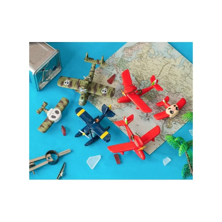 Maison Ghibli Figurines-Collection Seaplane Assorted 6 Magnets - Porco Rosso