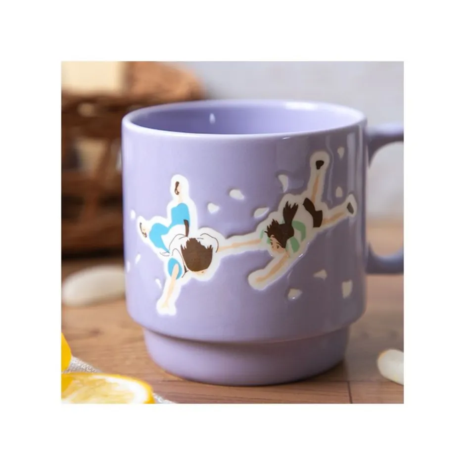 Maison Ghibli Kitchenware-Coloful Embossed Mug Kiki Chihiro & Haku - Spirited Away