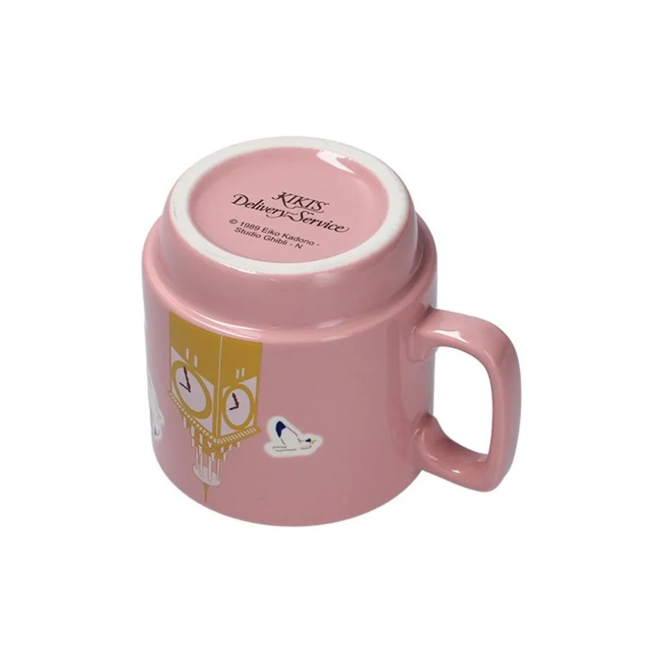 Maison Ghibli Kitchenware-Coloful Embossed Mug Kiki On Her Broom - Kiki'S Delivery Service