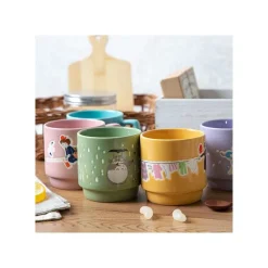 Maison Ghibli Kitchenware-Coloful Embossed Mug Laundry Day - Howl'S Moving Castle
