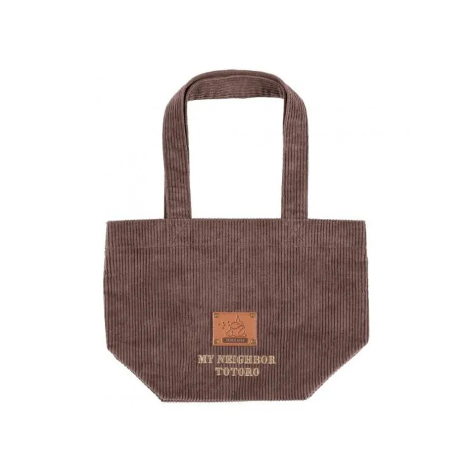 Maison Ghibli Bags-Corduroy Bag Totoro Patch - My Neighbor Totoro