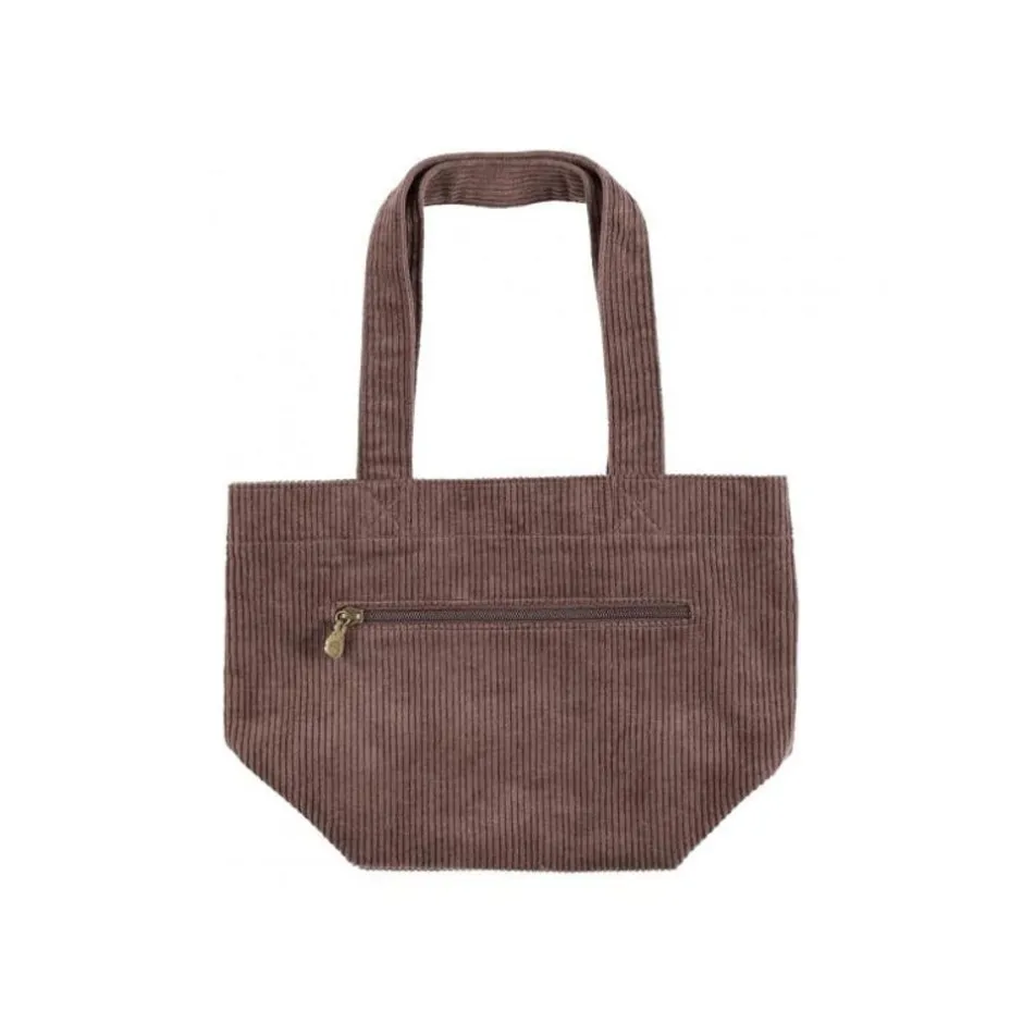 Maison Ghibli Bags-Corduroy Bag Totoro Patch - My Neighbor Totoro