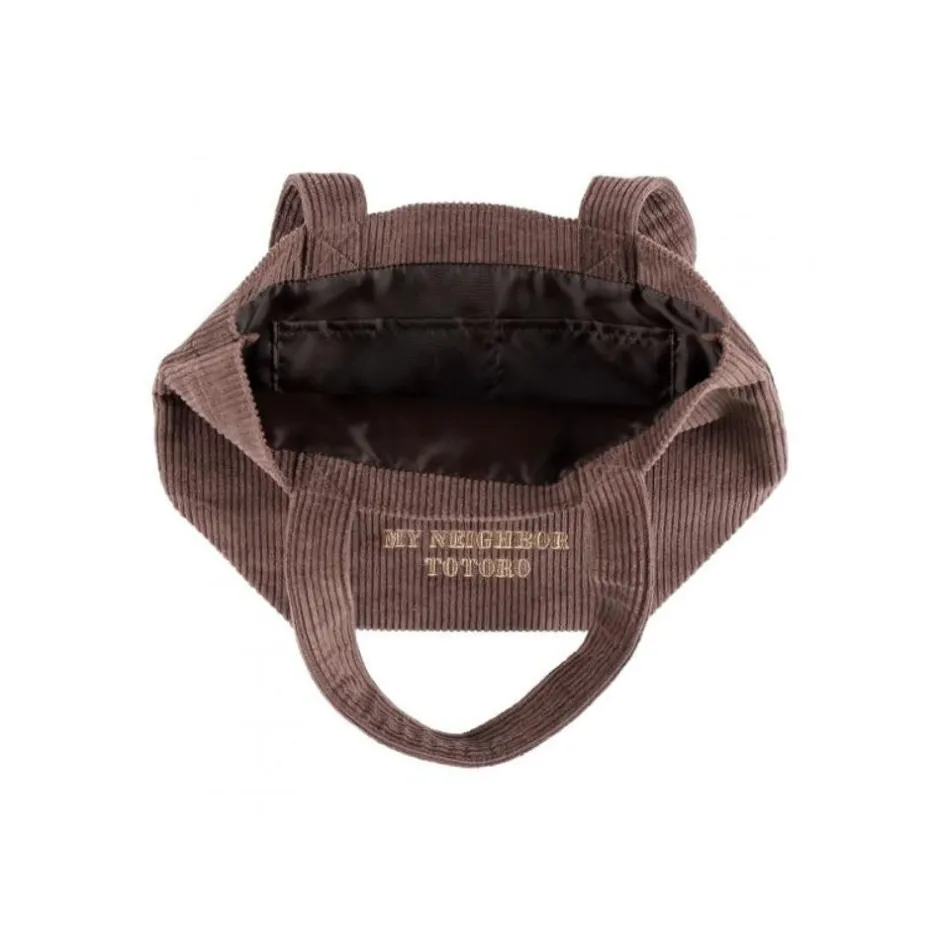 Maison Ghibli Bags-Corduroy Bag Totoro Patch - My Neighbor Totoro