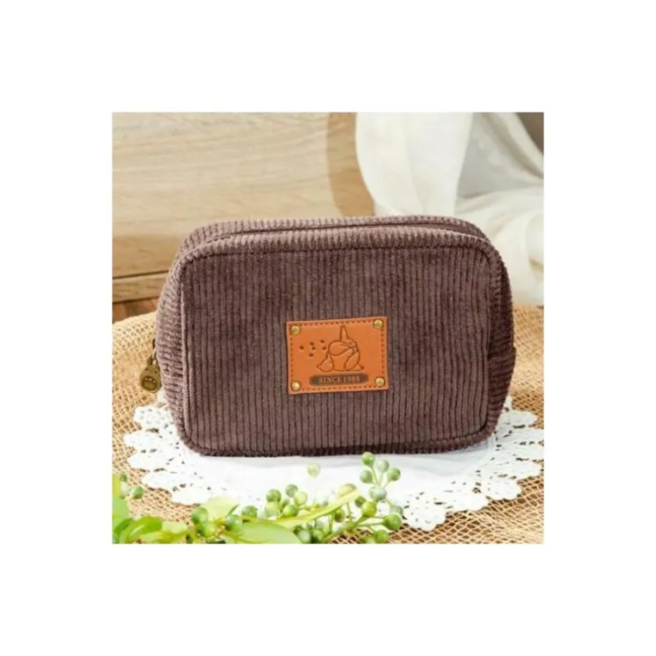 Maison Ghibli Storage-Corduroy Pouch Totoro Patch - My Neighbor Totoro