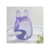 Maison Ghibli Statues-Crystal Figurine Transparent Small Totoro Purple - My Neighbor Totoro