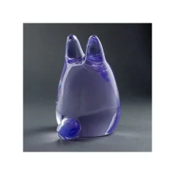 Maison Ghibli Statues-Crystal Figurine Transparent Small Totoro Purple - My Neighbor Totoro