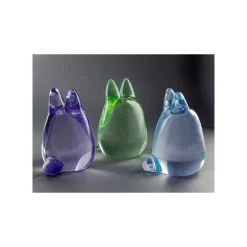 Maison Ghibli Statues-Crystal Figurine Transparent Small Totoro Purple - My Neighbor Totoro