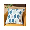 Maison Ghibli Furniture-Cushion Big Totoro Blue & Green Leaves 45X45 Cm - My Neighbour Totoro