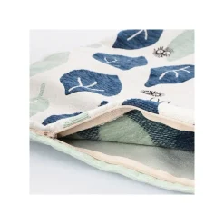 Maison Ghibli Furniture-Cushion Big Totoro Blue & Green Leaves 45X45 Cm - My Neighbour Totoro