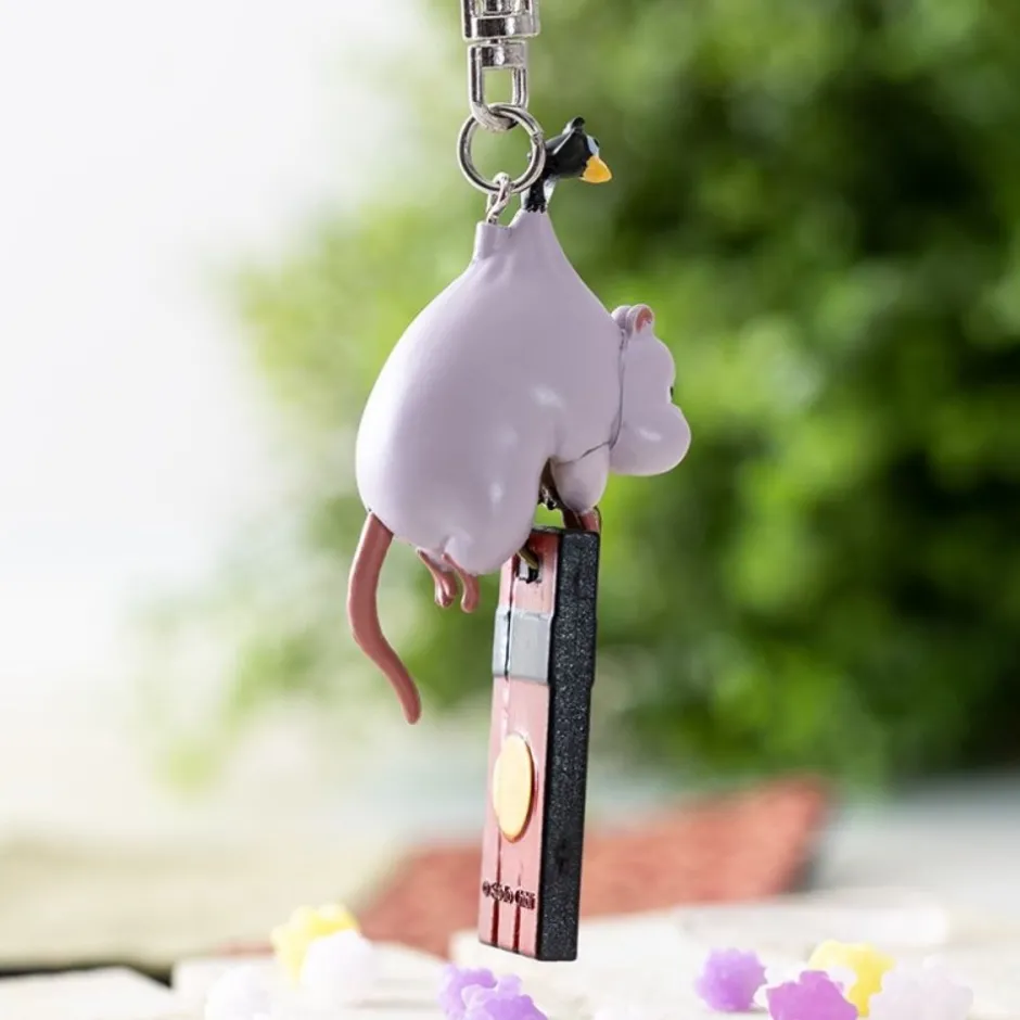 Maison Ghibli Keychains-3D Keychains Boh Mouse And Bird - Spirited Away