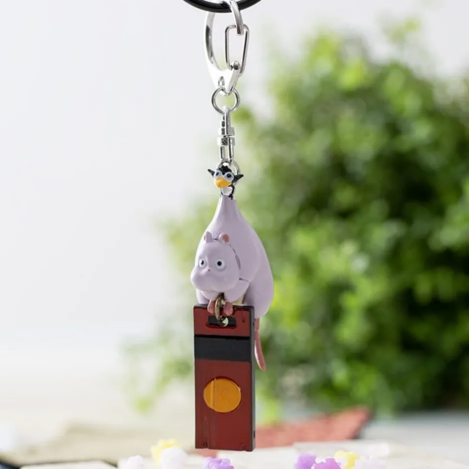 Maison Ghibli Keychains-3D Keychains Boh Mouse And Bird - Spirited Away
