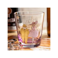 Maison Ghibli Kitchenware-Decorated Glass Marco & Gina - Porco Rosso