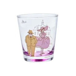 Maison Ghibli Kitchenware-Decorated Glass Marco & Gina - Porco Rosso
