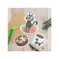 Maison Ghibli Postcards And Letter Papers-Die-Cut Mini Letterset Kiriko Cafe - Kiki'S Delivery Service