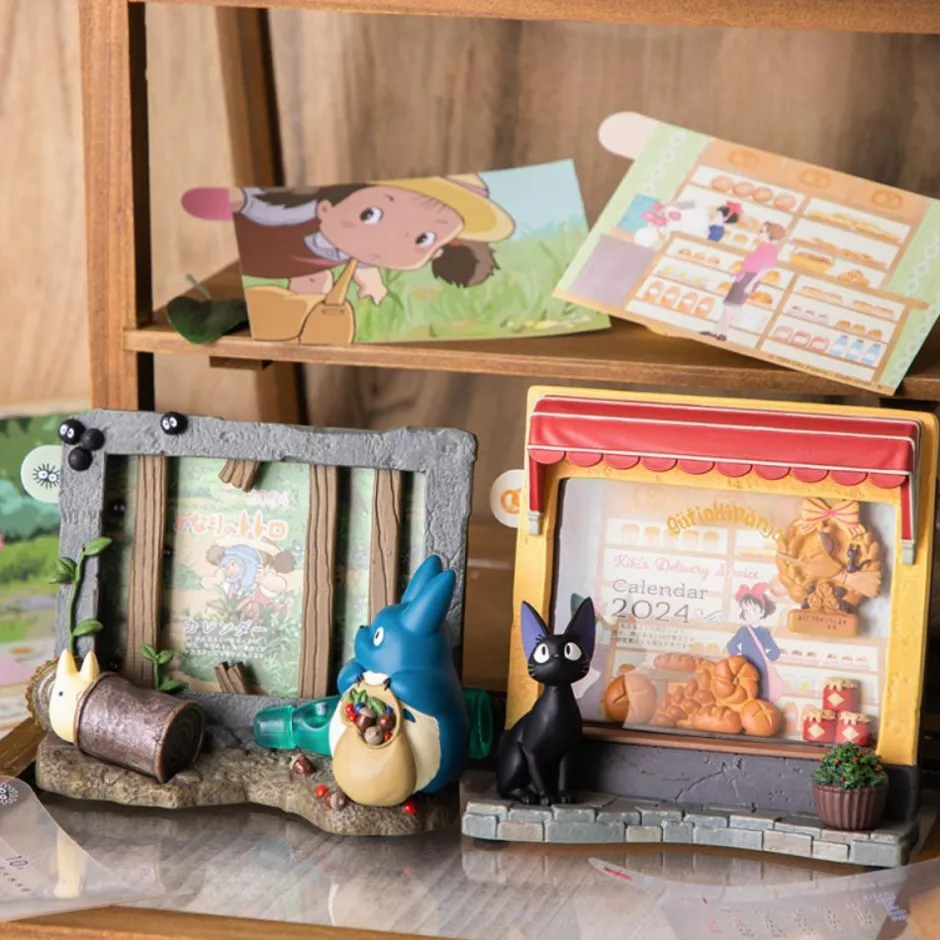 Maison Ghibli Decoration-Diorama Frame Jiji Bakery - Kiki'S Delivery Service