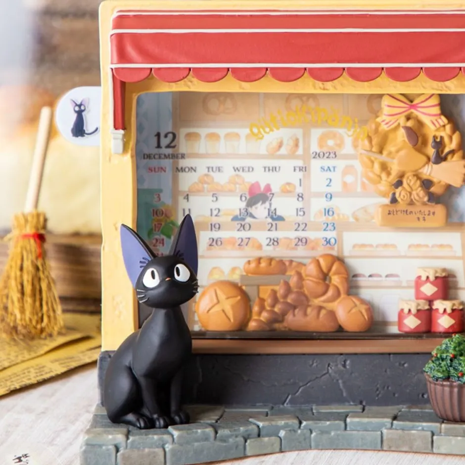 Maison Ghibli Decoration-Diorama Frame Jiji Bakery - Kiki'S Delivery Service