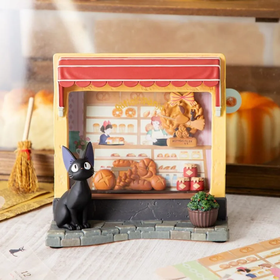 Maison Ghibli Decoration-Diorama Frame Jiji Bakery - Kiki'S Delivery Service