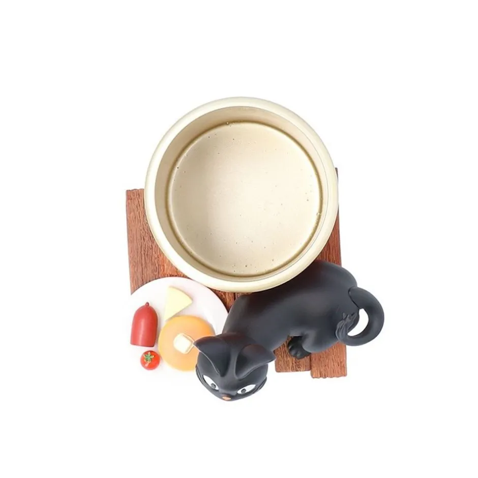 Maison Ghibli Decoration-Diorama Jiji Breakfeast Kiki'S Delivery Service