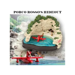 Maison Ghibli Decoration-Diorama Marco'S Hideout - Porco Rosso