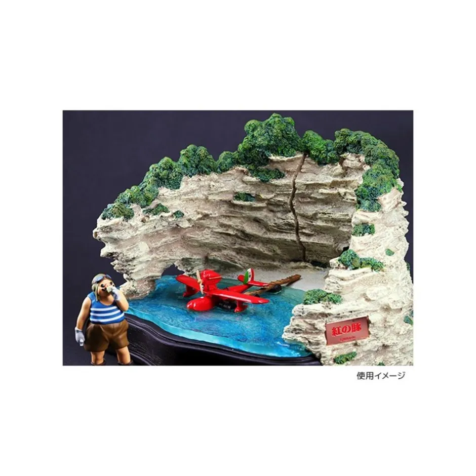 Maison Ghibli Decoration-Diorama Marco'S Hideout - Porco Rosso