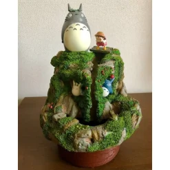 Maison Ghibli Decoration-Diorama Totoro And Meil Playing By The River - My Neighbour Totoro