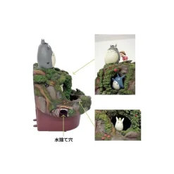 Maison Ghibli Decoration-Diorama Totoro And Meil Playing By The River - My Neighbour Totoro