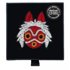 Maison Ghibli Pins-Embroidered Jewel Brooch San'S Mask - Princess Mononoke