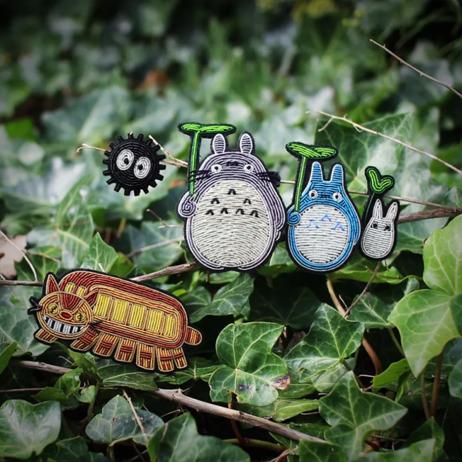 Maison Ghibli Pins-Embroidered Jewel Brooch Big Totoro - My Neighbor Totoro