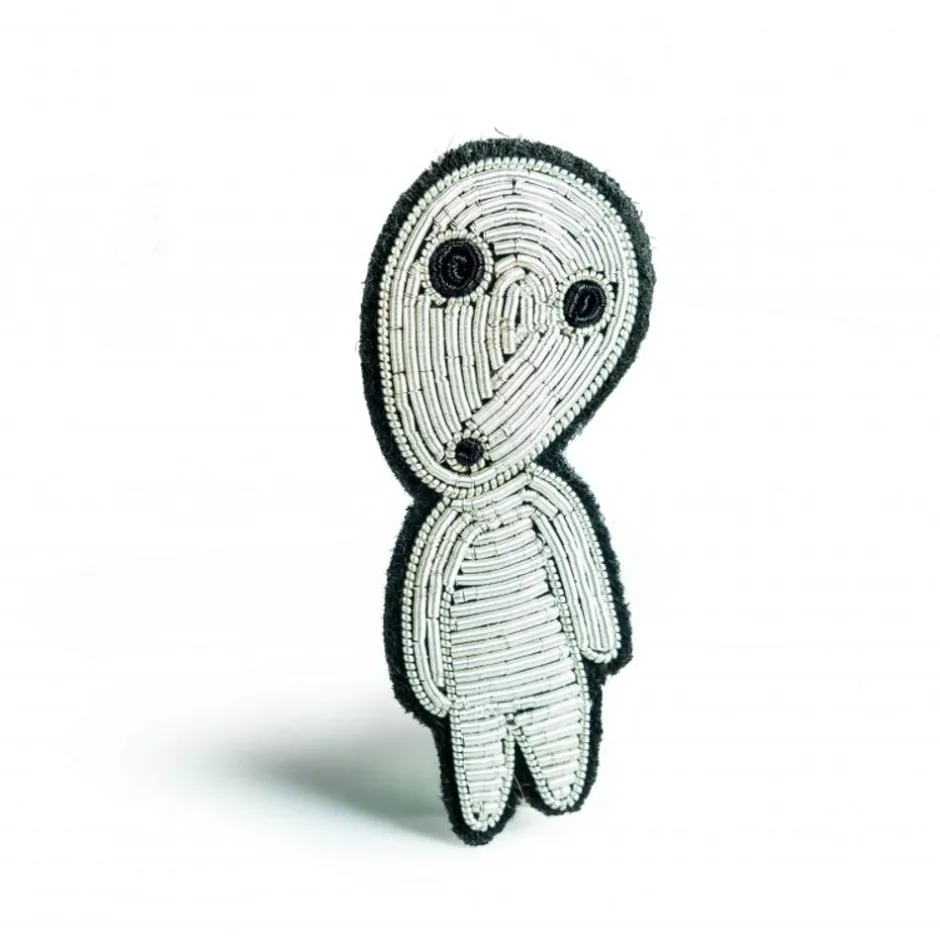 Maison Ghibli Pins-Embroidered Jewel Brooch Walking Kodama - Princess Mononoke