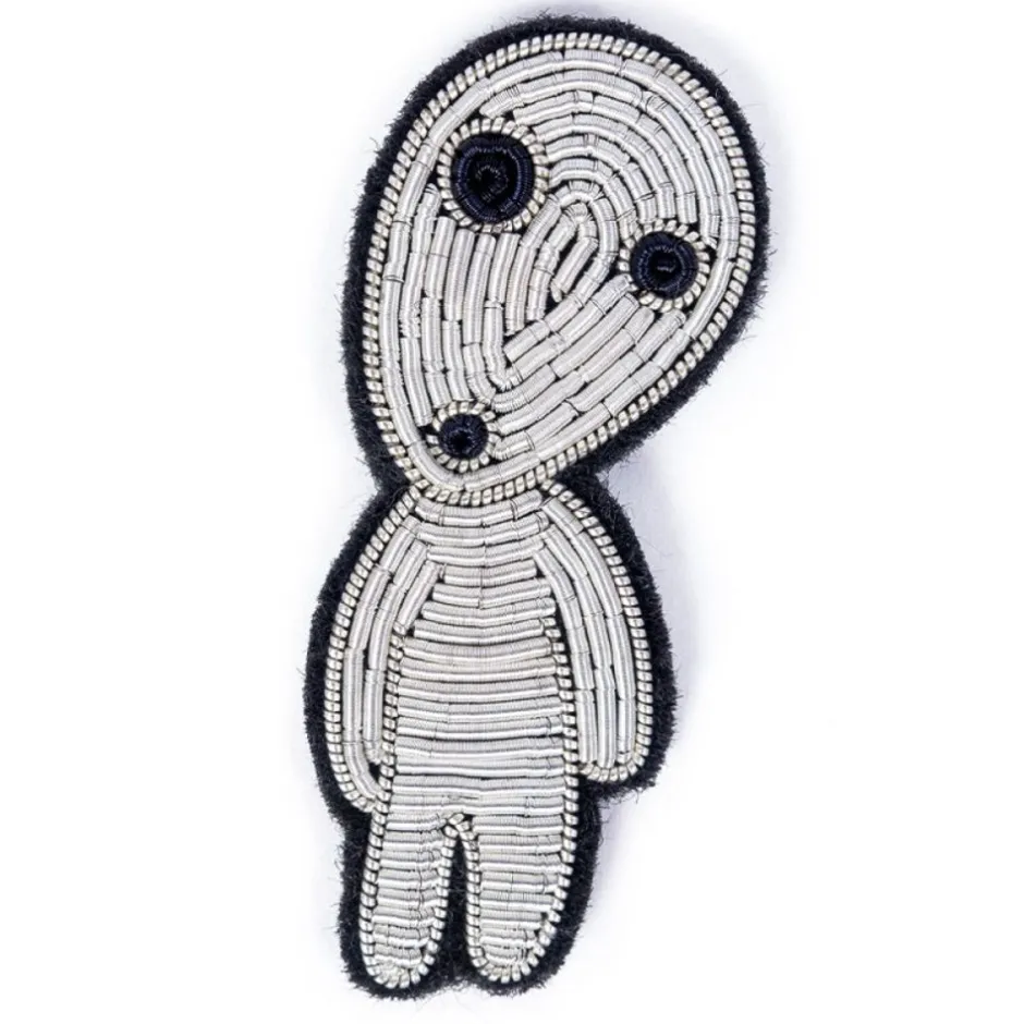Maison Ghibli Pins-Embroidered Jewel Brooch Walking Kodama - Princess Mononoke