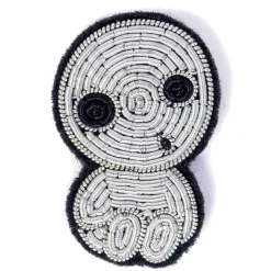 Maison Ghibli Pins-Embroidered Jewel Brooch Seated Kodama - Princess Mononoke