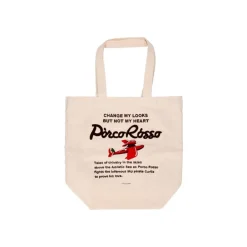 Maison Ghibli Bags-Embroidery Canvas Tote Bag Savoia - Porco Rosso