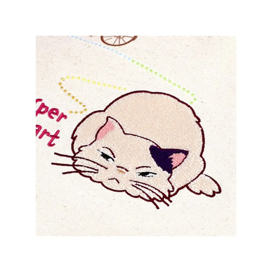 Maison Ghibli Bags-Embroidery Canvas Tote Bag The Path Of Twos - Whisper Of The Heart