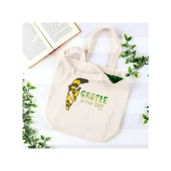 Maison Ghibli Bags-Embroidery Canvas Tote Bag Silent World - Castle In The Sky