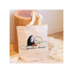 Maison Ghibli Bags-Embroidery Canvas Tote Bag No Face Knitting - Spirited Away