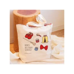 Maison Ghibli Bags-Embroidery Canvas Tote Bag Kiki - Kiki'S Delivery Service