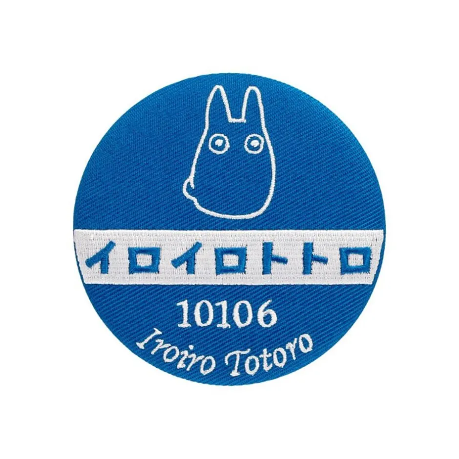 Maison Ghibli Accessories-Embroidery Compact Mirror Bus Stop -My Neighbor Totoro