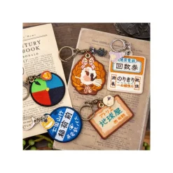 Maison Ghibli Keychains-Embroidery Keychain Bus Stop - My Neighbor Totoro
