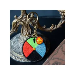 Maison Ghibli Keychains-Embroidery Keychain Magic Colour Disc - Howl'S Moving Castle