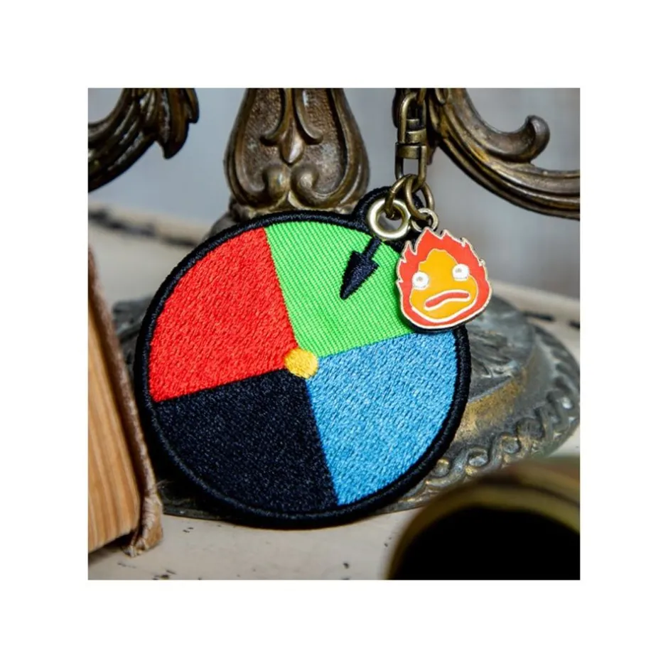 Maison Ghibli Keychains-Embroidery Keychain Magic Colour Disc - Howl'S Moving Castle