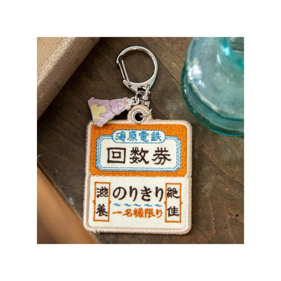 Maison Ghibli Keychains-Embroidery Keychain Train Ticket - Sprited Away