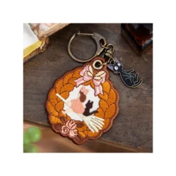 Maison Ghibli Keychains-Embroidery Keychain Wreath Of Bread - Kiki'S Delivery Service