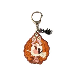 Maison Ghibli Keychains-Embroidery Keychain Wreath Of Bread - Kiki'S Delivery Service