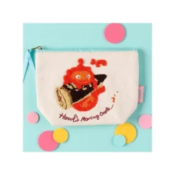 Maison Ghibli Storage-Embroidery Pouch Calcifer - Howl'S Moving Castle