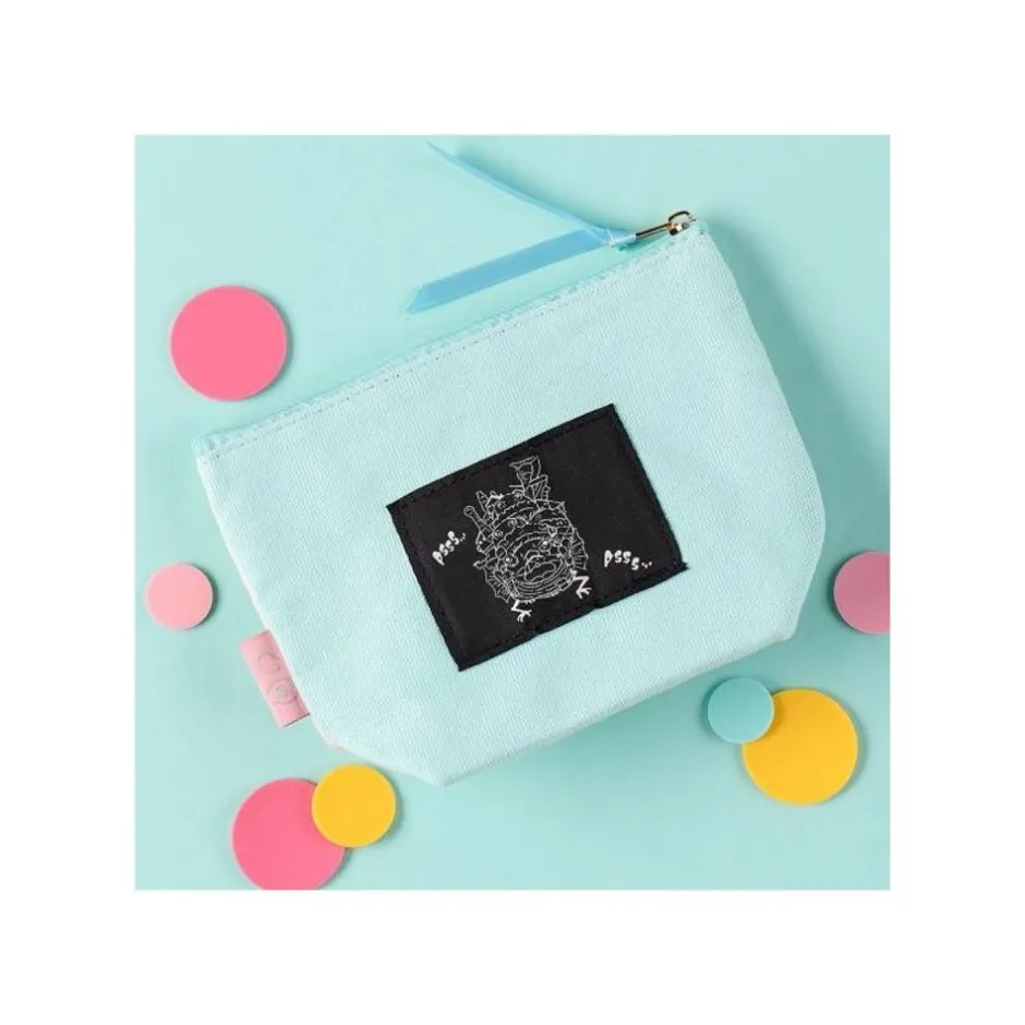 Maison Ghibli Storage-Embroidery Pouch Calcifer - Howl'S Moving Castle