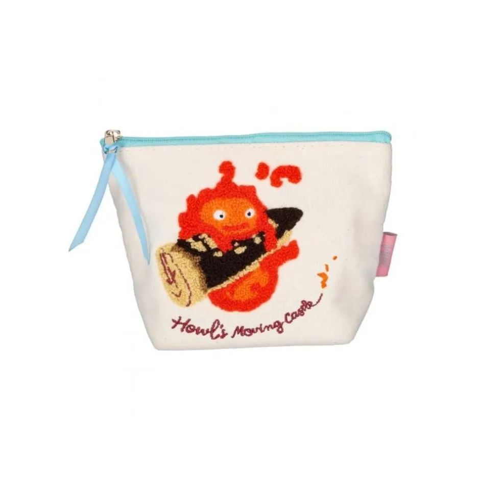 Maison Ghibli Storage-Embroidery Pouch Calcifer - Howl'S Moving Castle
