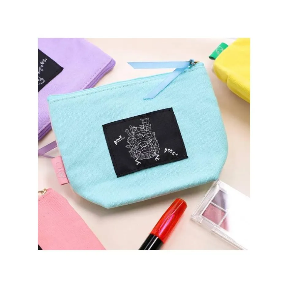 Maison Ghibli Storage-Embroidery Pouch Calcifer - Howl'S Moving Castle