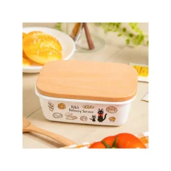 Maison Ghibli Kitchenware-Enamel Butter Dish With Wooden Lid Viennese Pastries 500Ml - Kiki'S D