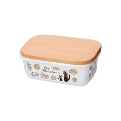 Maison Ghibli Kitchenware-Enamel Butter Dish With Wooden Lid Viennese Pastries 500Ml - Kiki'S D