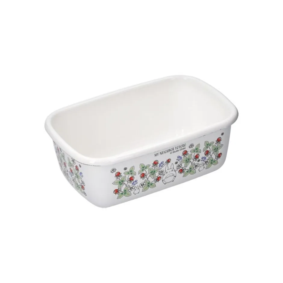 Maison Ghibli Kitchenware-Enamel Butter Dish With Wooden Lid Soot Sprites 500Ml - My Neighbor T